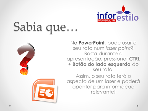 Leia mais sobre o artigo Dica PowerPoint – Utilizar o mouse como laser point