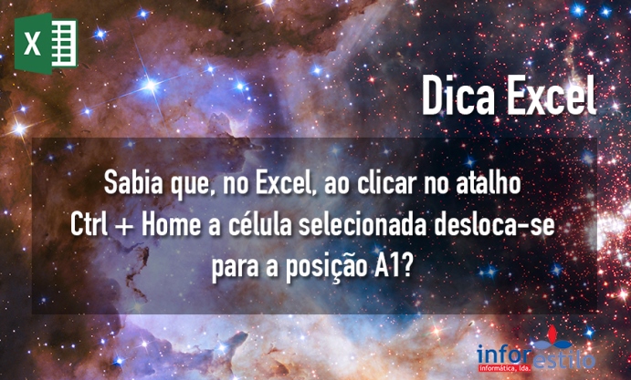 Você está visualizando atualmente Dica Excel – Mover para Célula A1