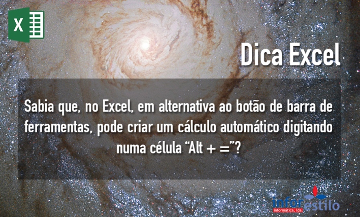 Leia mais sobre o artigo Dica Excel – Criar Cálculo Automático